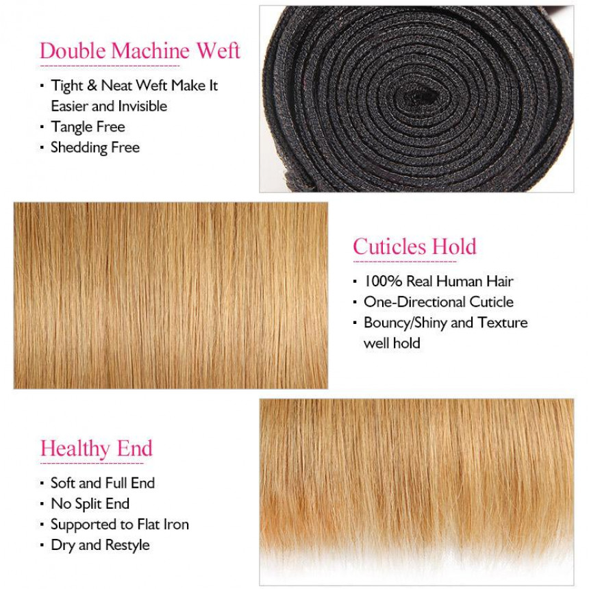Ombre Hair Bundles With Closure 100% Virgin Remy Human Hair Straight 3 Bundles With 4x4 Lace Closure Ombre Hair Bundles With Closure 100% Virgin Remy Human Hair Straight 3 Bundles With 4x4 Lace Closure