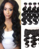 Peruvian Body Wave 4 Bundles With 13*4 Ear To Ear Lace Frontal Closure