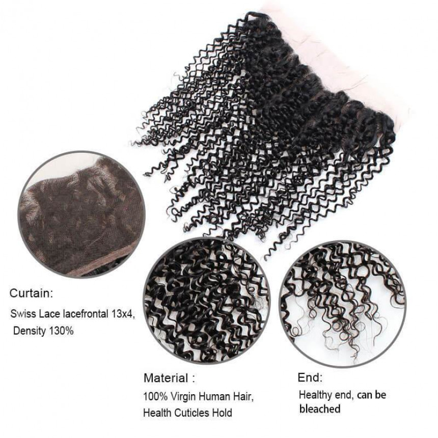 Peruvian Curly Hair With Closure Remy Human Hair 4 Bundles With 13*4 Lace Frontal Closure Peruvian Curly Hair With Closure Remy Human Hair 4 Bundles With 13*4 Lace Frontal Closure