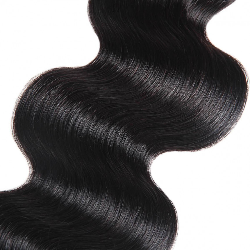 Virgin Peruvian Body Wave Hair 3 Bundles With 4*4 Lace Closure Ishow Virgin Remy Human Hair