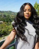 Virgin Peruvian Hair Body Wave 3 Bundles with 13*4 Lace Frontal