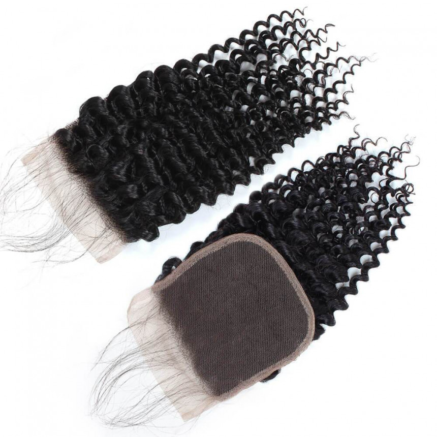 Virgin Peruvian Curly Human Hair 4 Bundles with 4*4 Lace Closure Virgin Peruvian Curly Human Hair 4 Bundles with 4*4 Lace Closure