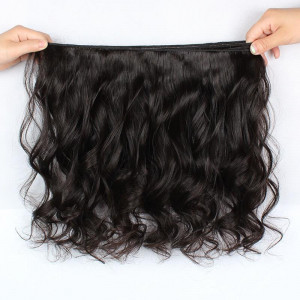 Peruvian Loose Wave Hair 3 Bundles With 360 Lace Frontal Ishow Human Hair Bundles