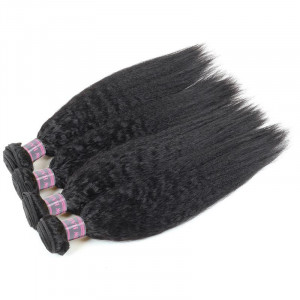 Peruvian Yaki Straight Human Hair Weave 4 Bundles Deal 100% Virgin Remy Human Hair Extensions