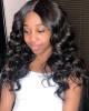 Virgin Peruvian Loose Wave 3 Bundles with 13*4 Ear To Ear Lace Frontal Closure