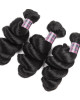 Virgin Peruvian Loose Wave 3 Bundles with 13*4 Ear To Ear Lace Frontal Closure