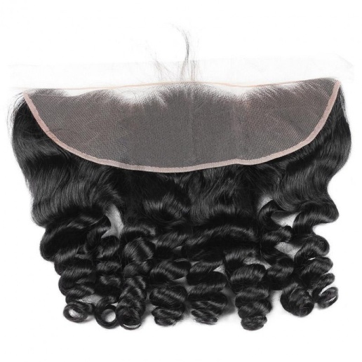 Virgin Peruvian Loose Wave 3 Bundles with 13*4 Ear To Ear Lace Frontal Closure