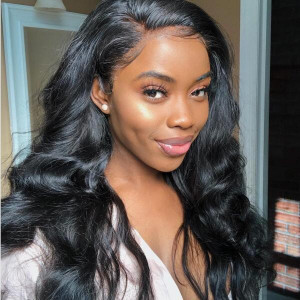 Brazilian Body Wave 3 Bundles with 13*4 Lace Frontal Closure 