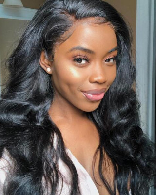 Brazilian Body Wave 3 Bundles with 13*4 Lace Frontal Closure 