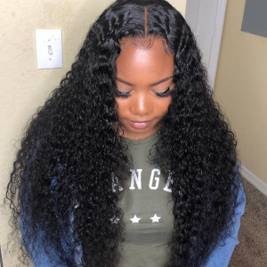 virgin brazilian curly hair 3 bundles with lace closure