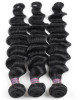 virgin brazilian loose deep wave hair 3 bundles with lace closure