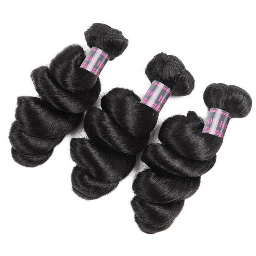 virgin peruvian loose wave hair 3 bundles  hair