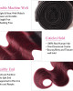 virgin remy hair 99j ombre burgundy color body wave 3 bundles with 4 4 lace closure virgin remy hair 99j ombre burgundy color body wave 3 bundles with 4 4 lace closure