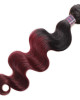 virgin remy hair 99j ombre burgundy color body wave 3 bundles with 4 4 lace closure