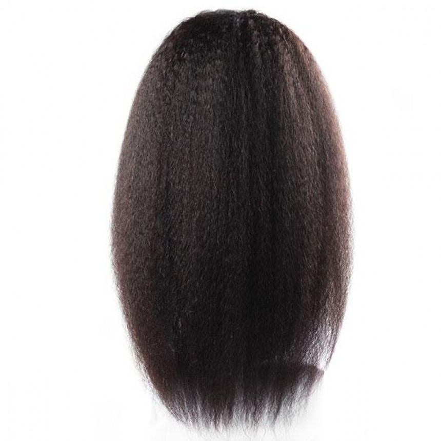 Kinky Brazilian Straight Hair Wig 13X4 Lace Front Yaki Human Hair Wigs