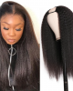 Malaysian Kinky Curly U Part Wig Straight Human Hair Wigs