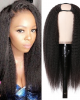 Malaysian Kinky Curly U Part Wig Straight Human Hair Wigs Malaysian Kinky Curly U Part Wig Straight Human Hair Wigs