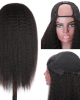 Malaysian Kinky Curly U Part Wig Straight Human Hair Wigs Malaysian Kinky Curly U Part Wig Straight Human Hair Wigs
