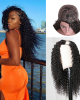 Upart Wigs Jerry Curly Human Hair Glueless Left Side U Part Wigs 100% Human Hair Super Soft