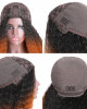 U Part Wig 100% Brazilian Remy Human Hair T1b/30 Ombre Kinky Straight Wigs 200% Density T1b/30 Ombre