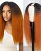 U Part Wig 100% Brazilian Remy Human Hair T1b/30 Ombre Kinky Straight Wigs 200% Density T1b/30 Ombre U Part Wig 100% Brazilian Remy Human Hair T1b/30 Ombre Kinky Straight Wigs 200% Density T1b/30 Ombre