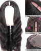 Middle Part Body Wave U Part Human Hair Wig Glueless Long Wigs Natural Black Color Middle Part Body Wave U Part Human Hair Wig Glueless Long Wigs Natural Black Color