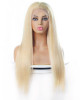 613 Blonde Color T Part Wig Straight Hair Human Hair Wigs