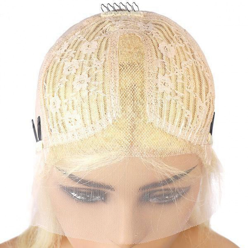 613 Blonde Color T Part Wig Straight Hair Human Hair Wigs