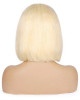 613 Blonde T-Part Lace Front Straight Short Bob Human Hair Wig