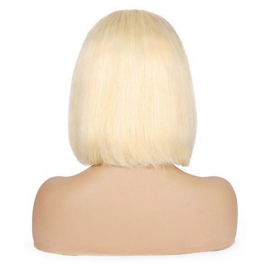 613 Blonde T-Part Lace Front Straight Short Bob Human Hair Wig 613 Blonde T-Part Lace Front Straight Short Bob Human Hair Wig