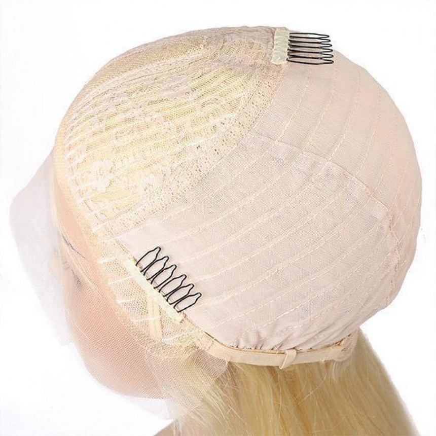 613 Blonde Color Body Wave Wig T-Part Braided Lace Wigs Human Hair Wigs