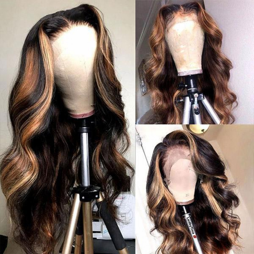 Honey Blonde Ombre Lace Wig T-Part Straight/Body Wave Human Hair Wigs Honey Blonde Ombre Lace Wig T-Part Straight/Body Wave Human Hair Wigs