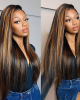 Honey Blonde Ombre Lace Wig T-Part Straight/Body Wave Human Hair Wigs Honey Blonde Ombre Lace Wig T-Part Straight/Body Wave Human Hair Wigs