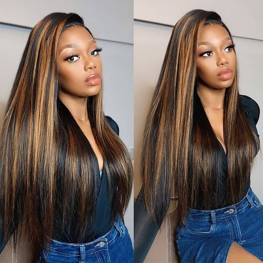 Honey Blonde Ombre Lace Wig T-Part Straight/Body Wave Human Hair Wigs Honey Blonde Ombre Lace Wig T-Part Straight/Body Wave Human Hair Wigs