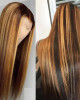 Honey Blonde Ombre Lace Wig T-Part Straight/Body Wave Human Hair Wigs Honey Blonde Ombre Lace Wig T-Part Straight/Body Wave Human Hair Wigs