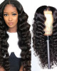 Loose Deep Wave Hair T-part Lace Front Wig 100% Virgin Human Hair Wigs