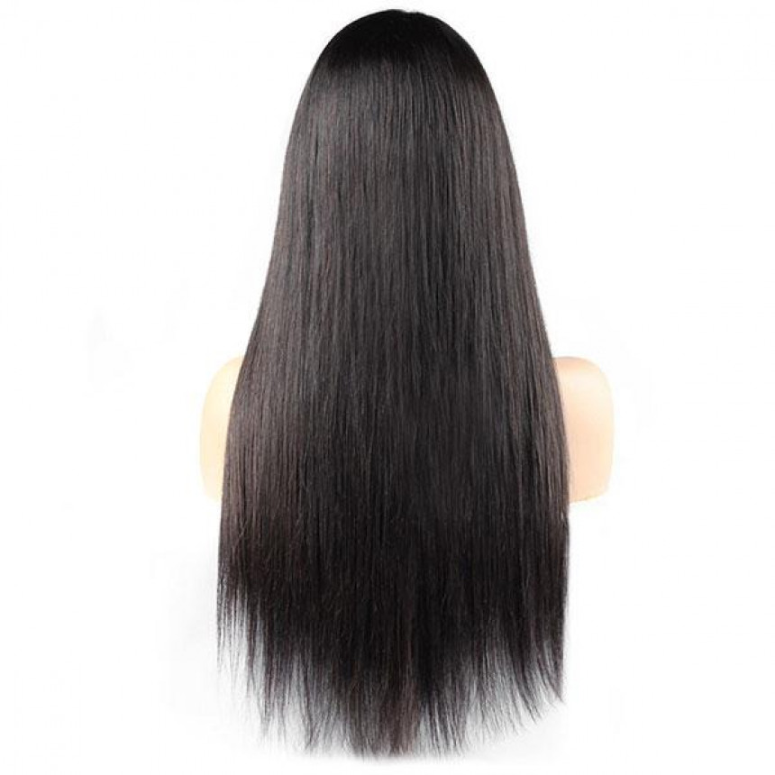 Straight Hair T-Part Lace Front Wig 10A Grade Virgin Remy Human Hair Wigs