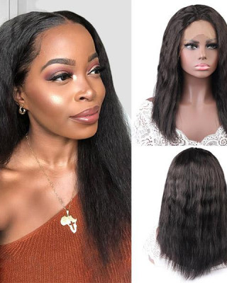 Wet and Wavy Braided Lace Part Human Hair Wig 