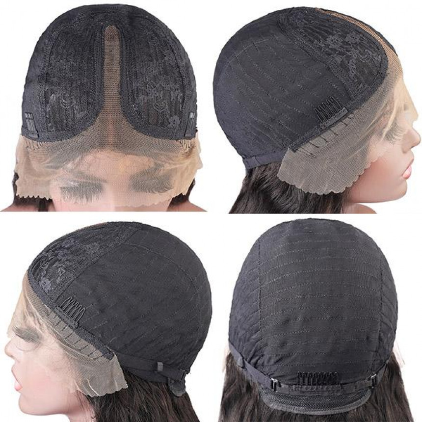 Wet and Wavy Braided Lace Part Human Hair Wig