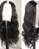 U Part Super Easy Affordable Glueless Body Wave Wigs 100% Human Hair Wig