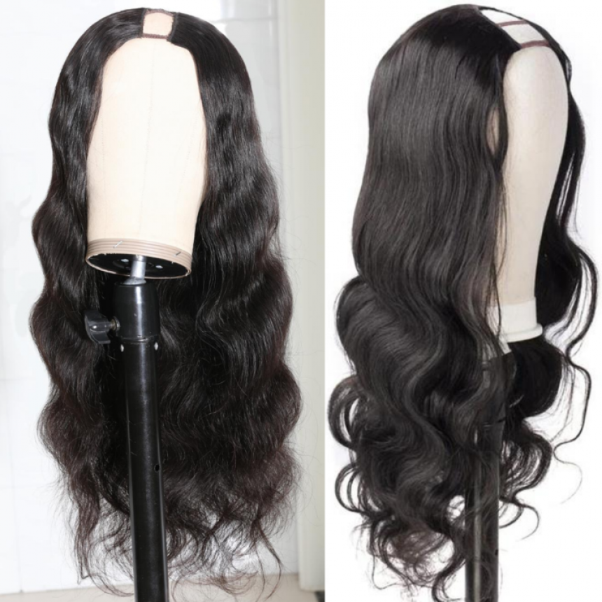 U Part Super Easy Affordable Glueless Body Wave Wigs 100% Human Hair Wig U Part Super Easy Affordable Glueless Body Wave Wigs 100% Human Hair Wig
